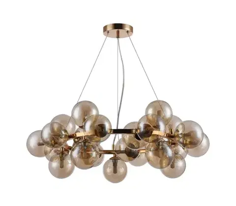 Svietidlá  PND-5252-25-GD-CGN - Luster na lanku CABELLA 25xG9/28W/230V PND-5252-25-GD-CGN