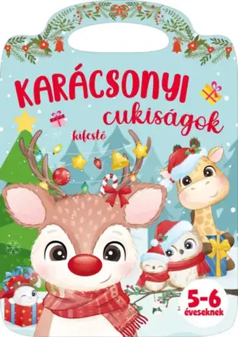 Nalepovačky, vystrihovačky, skladačky Karácsonyi cukiságok - Kifestő