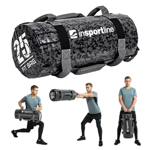 Posilňovacie vrecia Posilňovací vak s úchopmi inSPORTline Fitbag Camu 25 kg