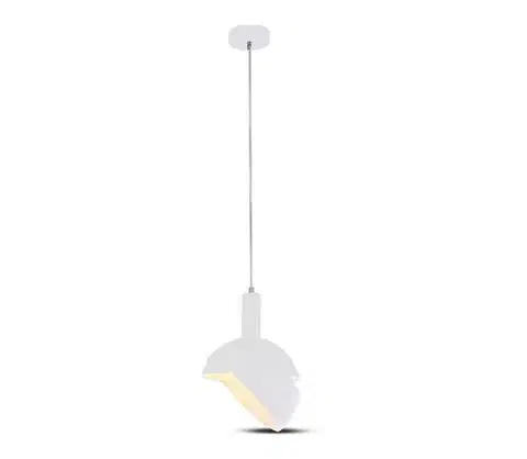 Svietidlá  Luster na lanku 1xE14/60W/230V biela 3920