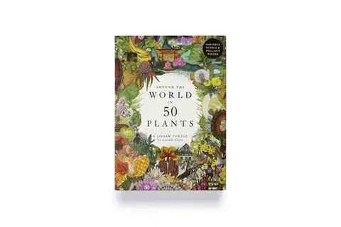 1000 dielikov Around the World in 50 Plants Puzzle