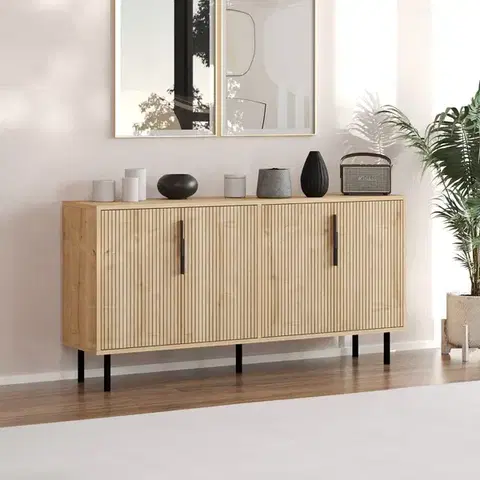 Komody Konzolový stolík Clara - Sapphire Oak