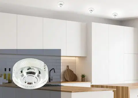 Bodové svetlá LED stropné svietidlo 3W okrúhle bezfarebné sklo SS-33