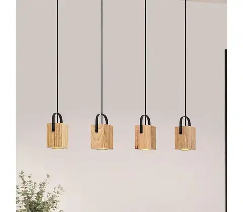 Svietidlá Eglo 43748 - LED Luster na lanku AYLES 4xGU10/3W/230V 43748