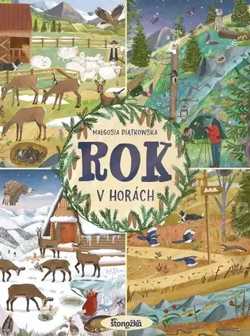 Leporelá, krabičky, puzzle knihy Rok v horách - Malgosa Piatkowska,Alexander Horák