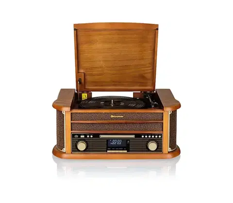 Predlžovacie káble Roadstar HIF-1993D+BT-Hi-Fi s DAB/DAB+, gramofónom, prehrávačom CD a magnetofónom. 80 W/230 V + diaľkové ovládanie HIF-1993D+BT