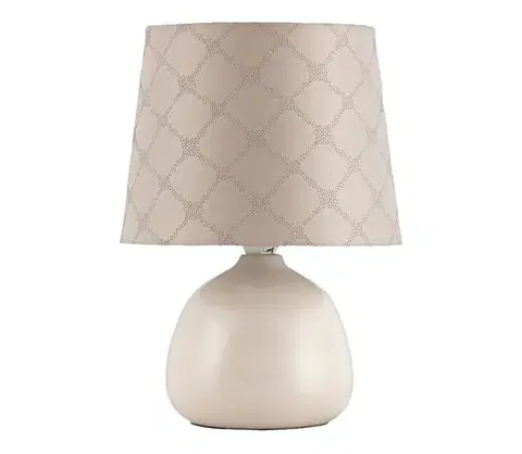 Lampy Rabalux 4380 - Stolná lampa ELLIE E14/40W béžová 4380