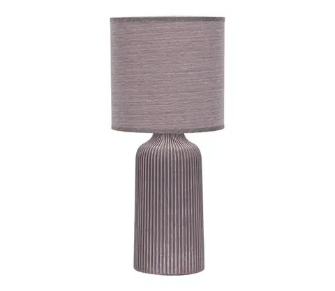 Lampy ONLI - Stolná lampa SHELLY 1xE27/22W/230V hnedá 45 cm 064/LGM