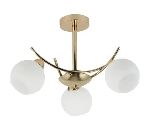 Svietidlá  Luster na tyči AMOS 3xE27/40W/230V zlatá 33-37473