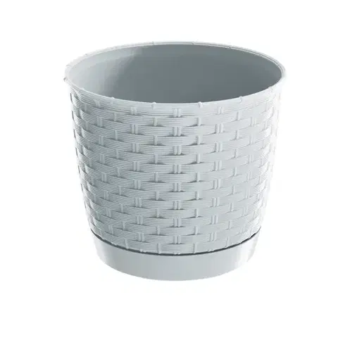 Kvetináče a truhlíky Plastový kvetináč Ratolla Round biela, pr. 19 cm
