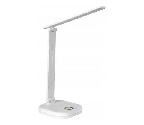 Lampy SmartLED Stmievateľná stolná lampa LED RGBW s bezdrôtovým nabíjaním, 7W/5V USB, biela 1225