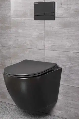Záchody KERRA - Inštalačný set WC Delos BLM/Adriatic Black 5907548115881