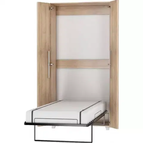 Jednolôžkové postele Sklápacia posteľ Teddy 90 sonoma