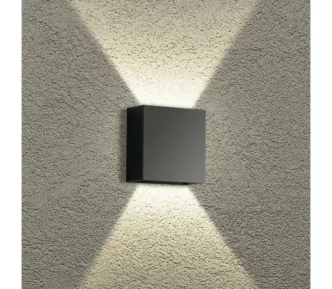 LED osvetlenie BRILAGI - LED vonkajšie nástenné svietidlo DOUBLERAY LED/4W/230V čierne IP65 BRI245