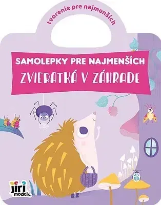 Nalepovačky, vystrihovačky, skladačky Samolepky pre najmenších - Zvieratká v záhrade
