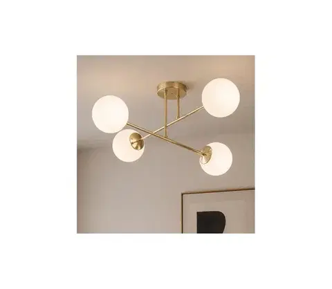 Svietidlá BRILAGI - Prisadený luster MILO 4xE27/60W/230V zlatý 62-014B
