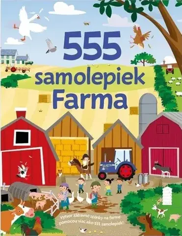 Nalepovačky, vystrihovačky, skladačky 555 samolepiek: Farma