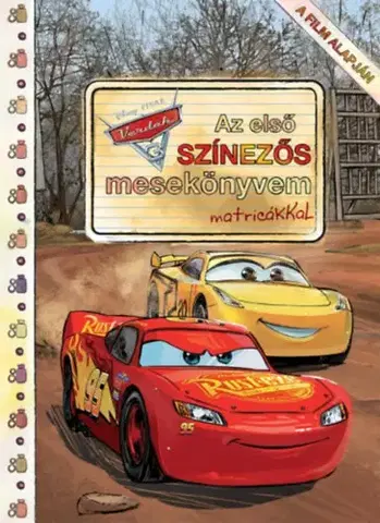 Nalepovačky, vystrihovačky, skladačky Verdák 3. - Első színezős mesekönyvem matricákkal