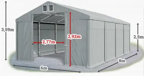 Skladové stany Skladový stan 6x8m PROFI