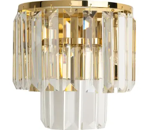 Svietidlá MAXLIGHT W0288 - Nástenné svietidlo MONACO 2xG9/40W/230V zlatá W0288