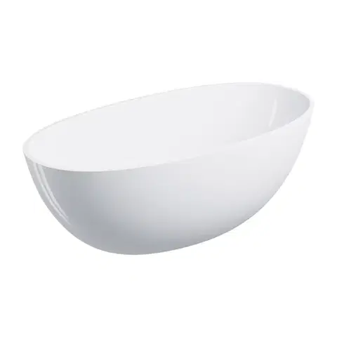 Vane OMNIRES - SHELL M+ voľne stojaca vaňa, 148 x 75 cm, biela lesk SHELL148WWBP