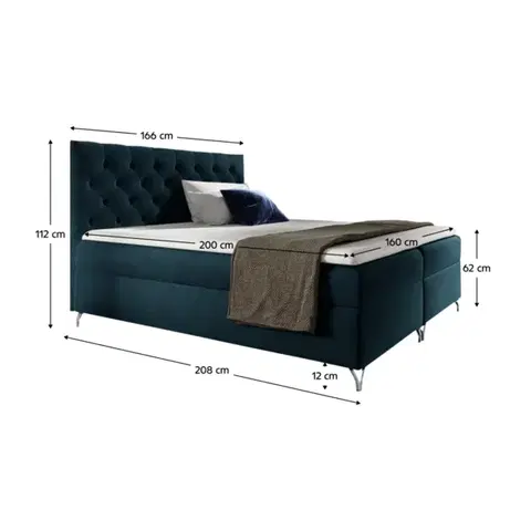 Boxspring Boxspringová posteľ GUINEVRA 6 Tempo Kondela