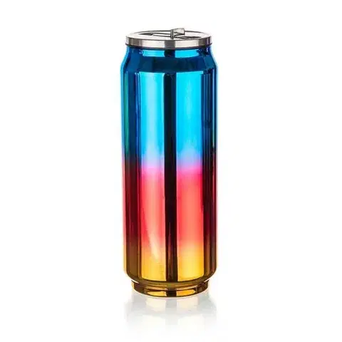 Termosky a termohrnčeky Banquet Termoska BE COOL 430 ml, modro-červeno-zlatá