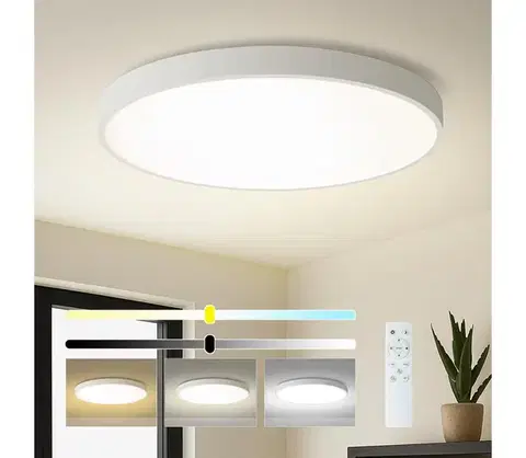Svietidlá BRILAGI - stmievateľné LED svietidlo POOL SMART, 128 W / 230 V, priemer 100 cm, Wi‑Fi (Tuya), biele, s diaľkovým ovládaním BRI359