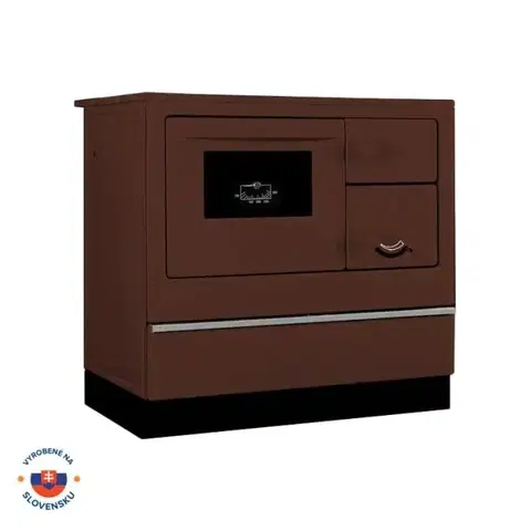 Sporáky THORMA Sporák ÖKONOM 85/FIKO, DeLuxe, 7kW, hnedý, ľavý