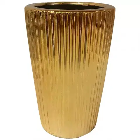 Záhrada Kvetináč YS44193 Electroplating Effect D8xh12 Gold