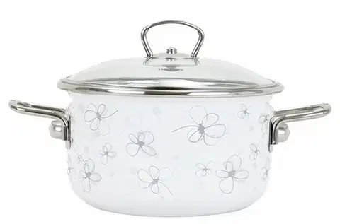 Hrnce BELIS - Hrniec s pokrievkou 3,5L, 20cm biely PREMIUM