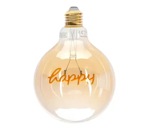 Žiarovky  B.V. LED Žiarovka FILAMENT E27/4W/230V 1800K happy -  B10101HG8