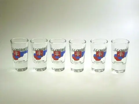 Poháre Kinekus Poháre 25ml, štamprlíky, sada 6ks, SLOVAKIA