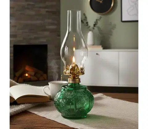 Lampy BRILAGI - Petrolejová lampa MERLIN zelená 8590828169222