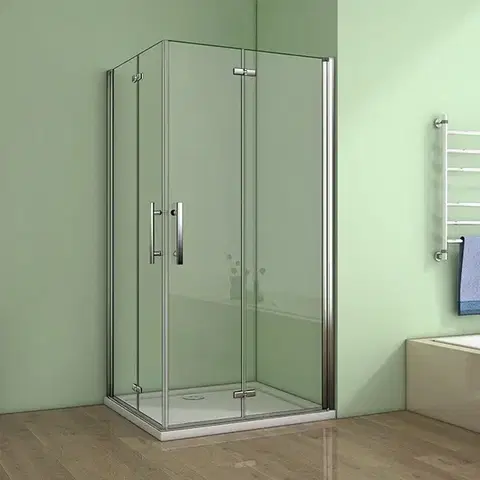 Sprchovacie kúty H K - Štvorcový sprchovací kút MELODY R111, 110x110 so zalamovacími dverami SE-MELODYR110