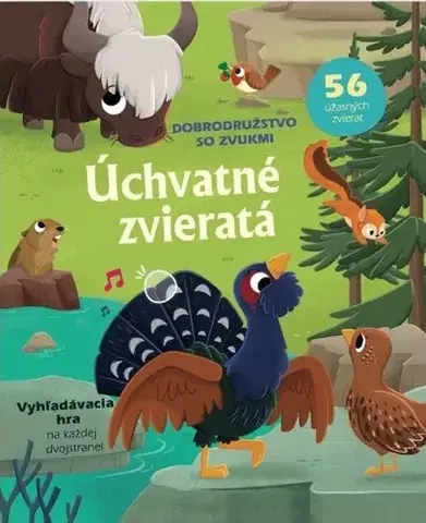 Leporelá, krabičky, puzzle knihy Úchvatné zvieratá - Dobrodružstvo so zvukmi