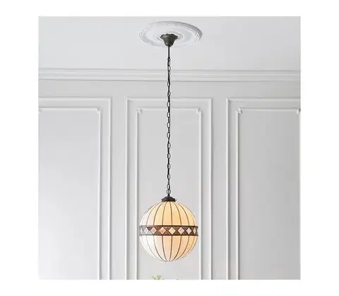 Svietidlá Endon 67045 - Luster na reťazi Tiffany FARGO 1xE27/60W/230V priemer 40 cm 67045