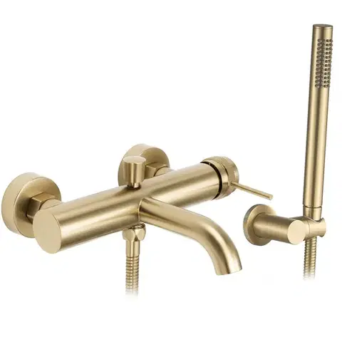 Kúpeľňové batérie REA - Vaňová batéria Lungo Grip Brush Gold REA-B6398