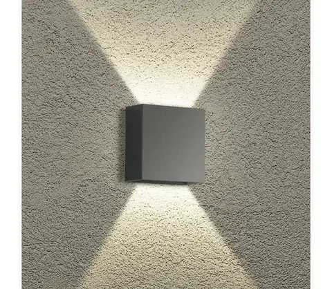 LED osvetlenie BRILAGI – LED vonkajšie nástenné svietidlo DOUBLERAY, LED 4 W / 230 V, antracit, krytie IP65 BRI246