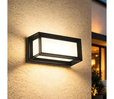 Svietidlá Brilagi - LED vonkajšie nástenné svietidlo PARKER LED/12W/230V 3000/4500/6000K čierne IP44 BRI881