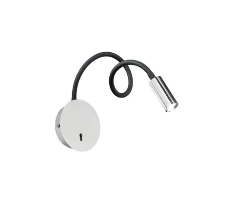 Svietidlá Ideal Lux - LED Flexibilná lampička FOCUS LED/3,5W/230V CRI 90 šedá/lesklý chróm 203188