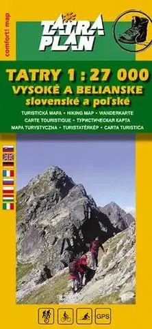 Slovensko a Česká republika TATRY 1:27 000 Vysoké a Belianske, comfort, SK - Kolektív autorov