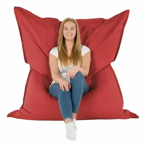 Sedacie vaky a kocky Sedací vak outdoor XXL TiaHome - Bordová