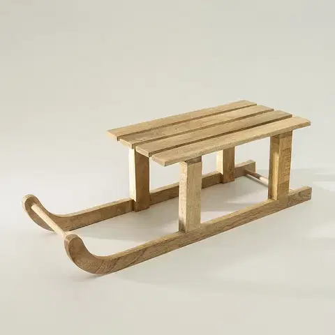 Vianočné dekorácie Dekoratívne sane Luge I 60x20x19 cm