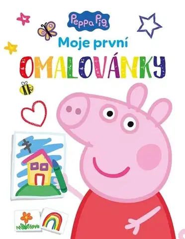 Nalepovačky, vystrihovačky, skladačky Peppa Pig - Moje první omalovánky