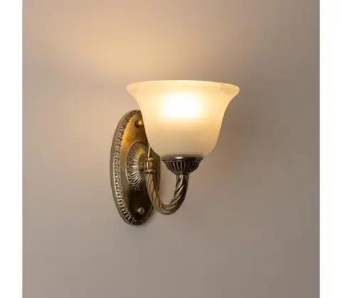 Svietidlá BRILAGI - Nástenná lampa CLASSIC 1xE27/60W/230V mosadz BG71348