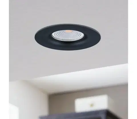 Svietidlá Eglo 33996 - LED Stmievateľné podhľadové svietidlo SALICETO LED/6W/230V čierna 33996