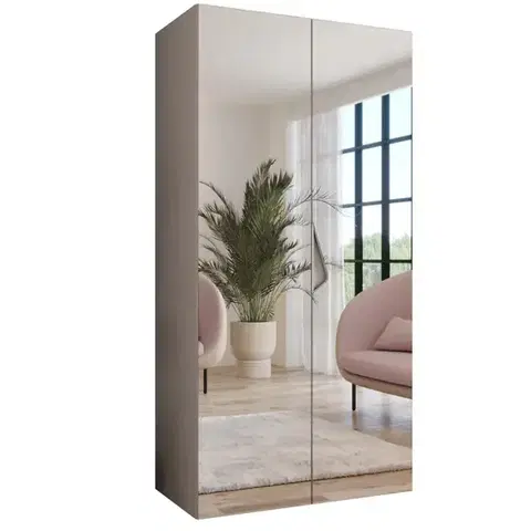 Šatníkové skrine Skriňa Sandi 3-100 kašmír/kašmír
