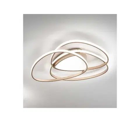 Svietidlá Ondaluce - LED stmievateľné stropné svietidlo ROSE LED/70W/230V 63x67 cm zlaté PL.ROSE/MDORO3000K