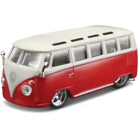 Autíčka a dopravné prostriedky BBurago Bburago 1:32 Volkswagen Van Samba Red-White